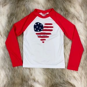 Size Small Long Sleeve American Sweetheart Rashguard